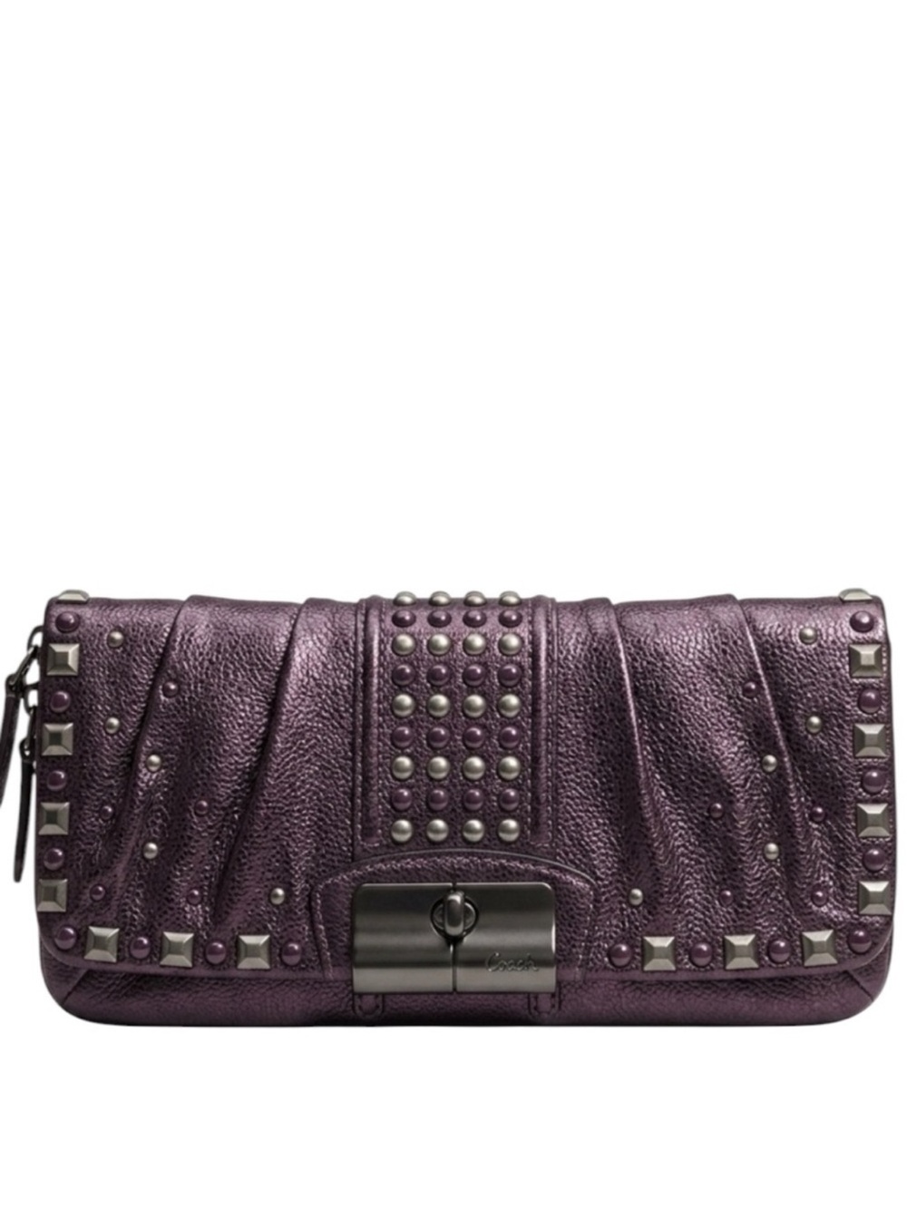 Coach Kristin Studded Clutch-EUC